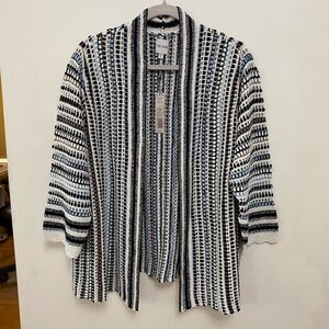 NIC+ZOE Crochet Sky Cardigan